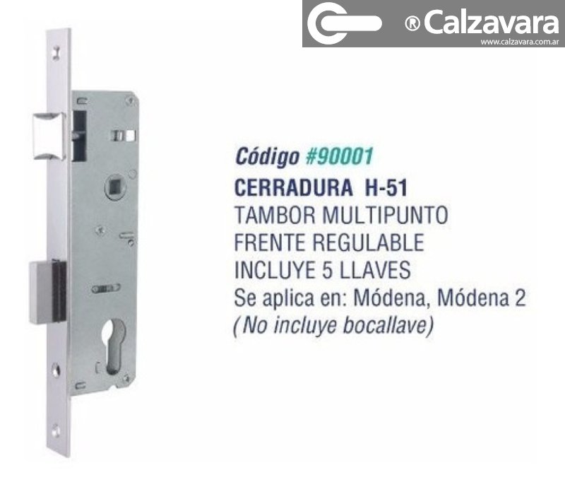 CERRADURA H-51 MOD IC04000293P/93625