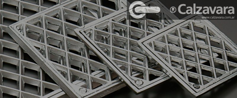 REJILLA ALUM REFORZADA 12x12