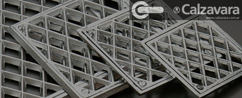 REJILLA ALUM REFORZADA 20x20