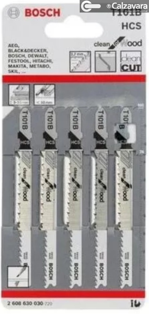 HOJA DE SIERRA CALADORA T101B