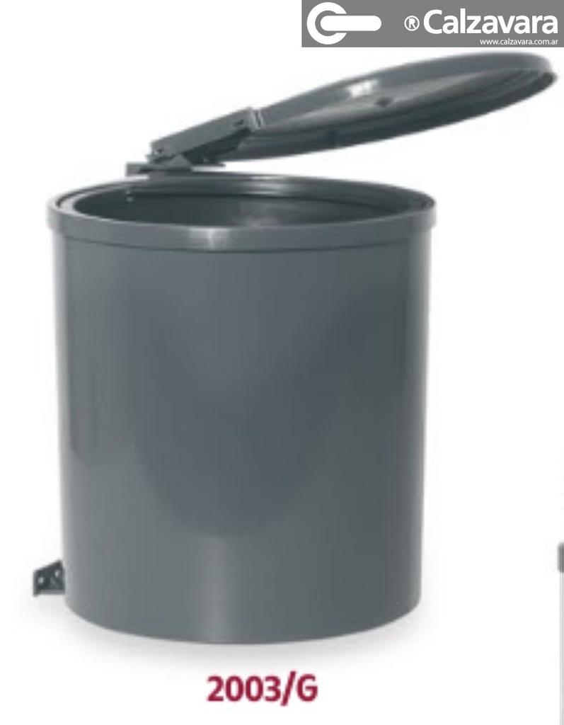 PORTA RESIDUO 10LT 2003/GRIS