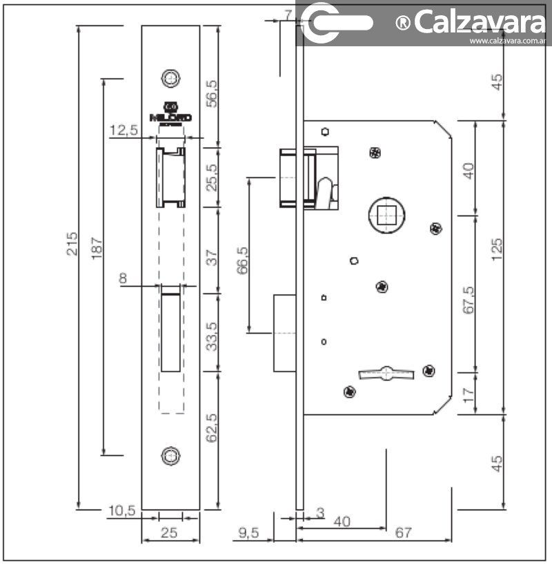 CERRADURA MILORD M406