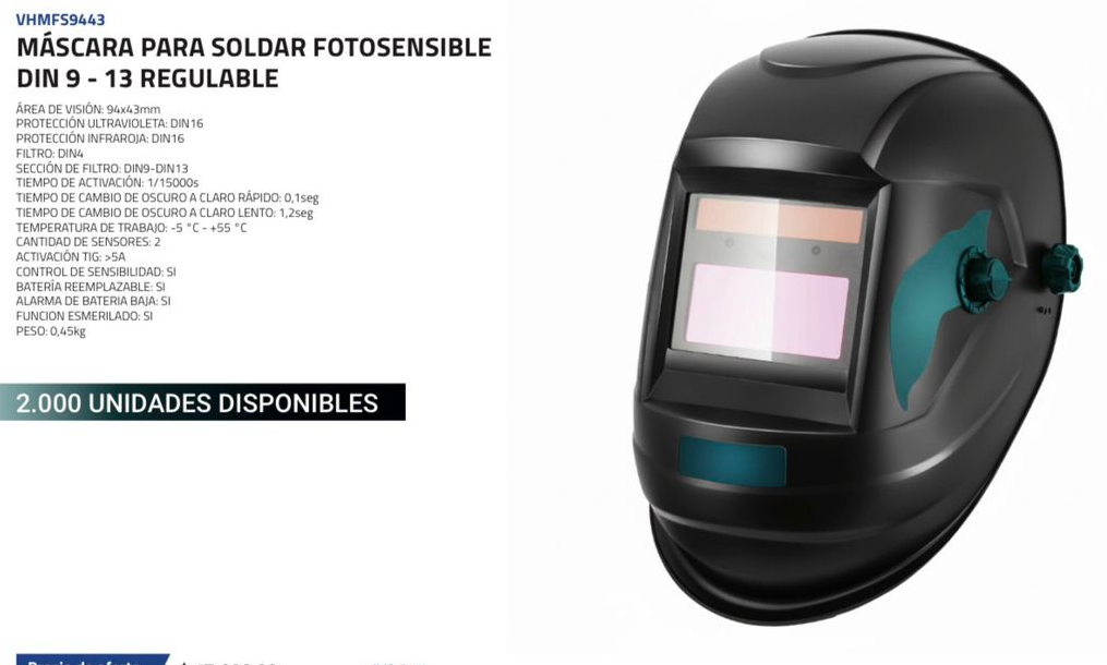 MASCARA FOTOSENSIBLE C/R VHMFS9443