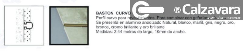 BASTON RECTO 2.44mt 1x1 CROMO MATE