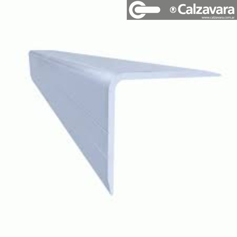 DEFENSA ESQ 2.44m ALUM BCO 20X20mm