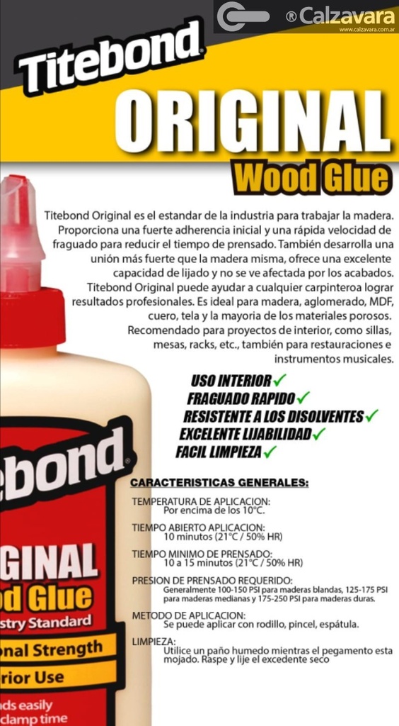 TITEBOND ORIGINAL x946ML