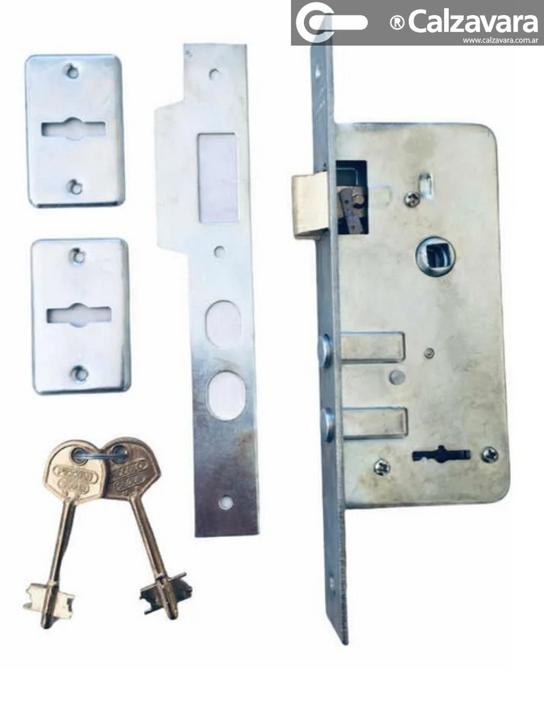 CERRADURA PICCOLO 1111 ZINC   2 P