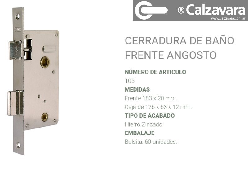 CERRADURA PRIVE 105 ZINC