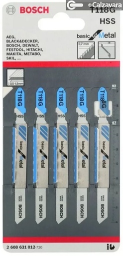 [00740001000] HOJA DE SIERRA CALADORA T 118 G