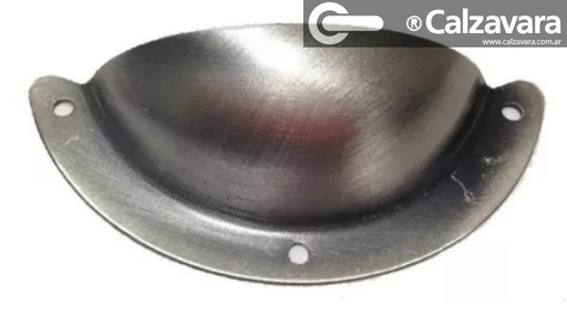 CUBETA MEDIA LUNA 1084/1 PLATA VIEJA