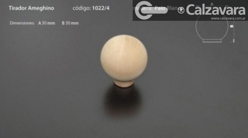 TIRADOR AMEGHINO 30mm PALO BLANCO