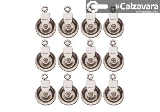 ROLDANA C/RUEDA NIQUELADA 50mm