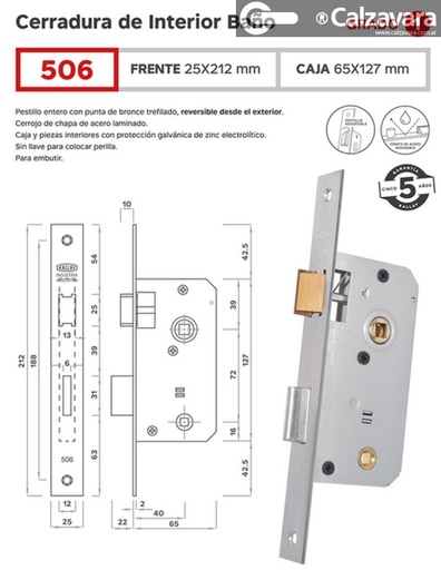 CERRADURA KALLAY 506 NIQ